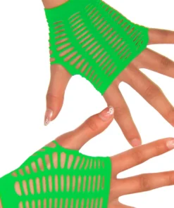BL Brands Gloves And Arm Warmers Neon Green Fingerless Gloves
