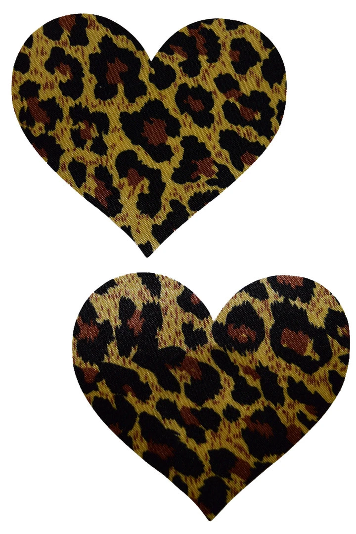 GE Apparel Leopard Heart Pasties 1 GE Apparel Leopard Heart Pasties
