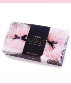 Bristols Six Fuzzy Pink Gold Candy Pasties