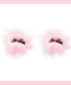 Bristols Six Fuzzy Pink Gold Candy Pasties