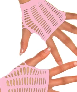 BL Brands Gloves And Arm Warmers Pink Fingerless Gloves