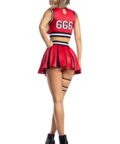 Party King Sexy Halloween Costumes Hellbent Cheerleader Costume