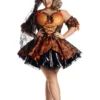 Party King Plus Size Sweet As Candy Corn Witch Costume