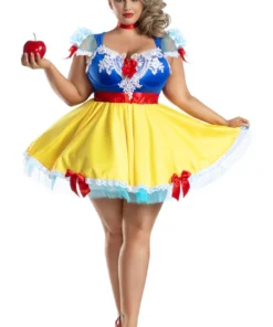 Party King Plus Size Snow Apple Princess Costume