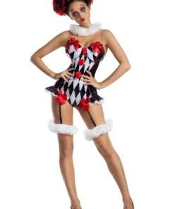 Party King Sexy Halloween Costumes Dark Harlequin Costume