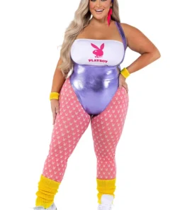 Roma Costume Plus Size Playboy 80s Fitness Costume