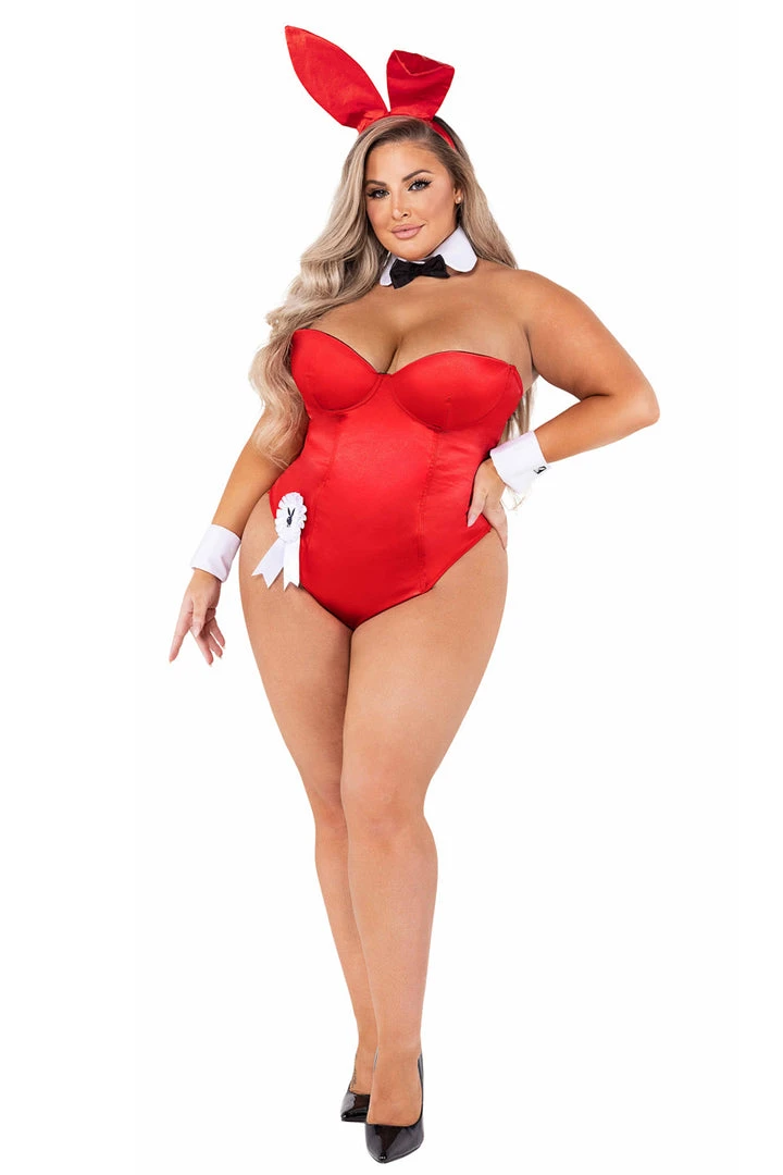 Roma Costume Plus Size Classic Playboy Bunny Costume 1 Roma Costume Plus Size Classic Playboy Bunny Costume