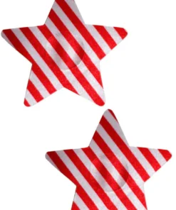 GE Apparel Red And White Star Nipple Pasties