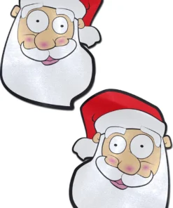 Pastease Jolly Saint Nick Santa Head Nipple Pasties