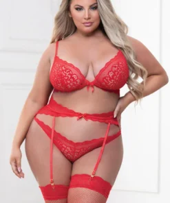 Seven Till Midnight Plus Size Midnight Kisses Bra Set