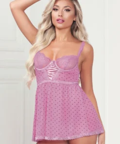 Seven Till Midnight Heart's Desire Mesh Babydoll