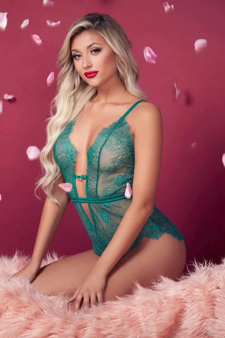 Seven Till Midnight Lingerie Low Cut Eyelash Lace Teddy 4 Seven Till Midnight Lingerie Low Cut Eyelash Lace Teddy