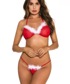 3WISHES Christmas Bikini Bra Sets