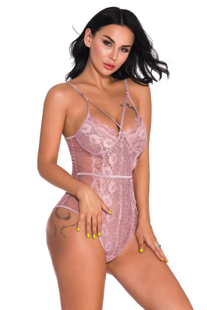 3WISHES Lingerie Sultry Strappy Teddy 6 3WISHES Lingerie Sultry Strappy Teddy