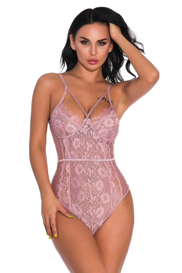 3WISHES Lingerie Sultry Strappy Teddy 7 3WISHES Lingerie Sultry Strappy Teddy