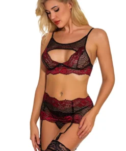 3WISHES Lasting Love Keyhole Bra Set Lingerie