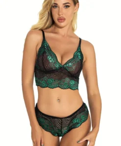 3WISHES Sexy Swirl Lace Bralette Set Bra Sets