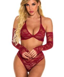 3WISHES Lingerie In Your Arms Lacy Bra Set