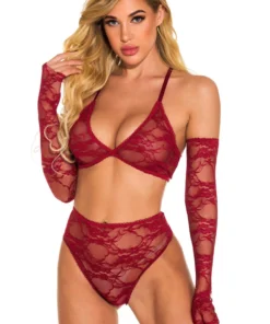 3WISHES Lingerie In Your Arms Lacy Bra Set