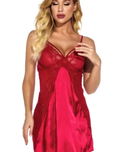 3WISHES Sexy Satin And Lace Chemise Lingerie 19 3WISHES Sexy Satin And Lace Chemise Lingerie