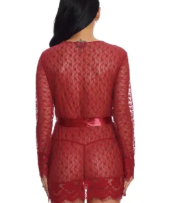 3WISHES Lovely Lace Robe Sleepwear 33 3WISHES Lovely Lace Robe Sleepwear