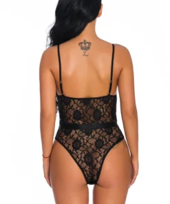 3WISHES Belted Lace Teddy