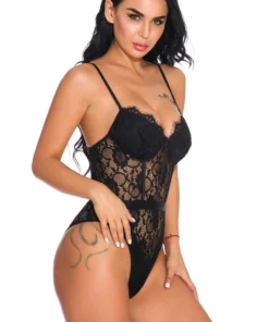 3WISHES Belted Lace Teddy