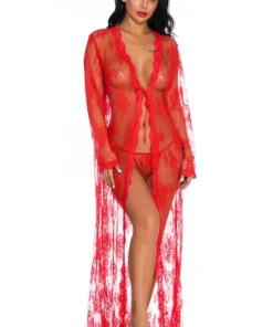 3WISHES Long Lace Flyaway Robe 22 3WISHES Long Lace Flyaway Robe