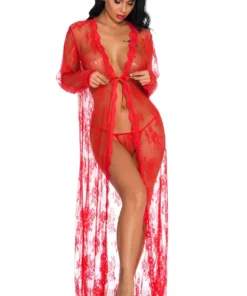 3WISHES Long Lace Flyaway Robe 18 3WISHES Long Lace Flyaway Robe