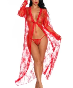 3WISHES Long Lace Flyaway Robe 19 3WISHES Long Lace Flyaway Robe