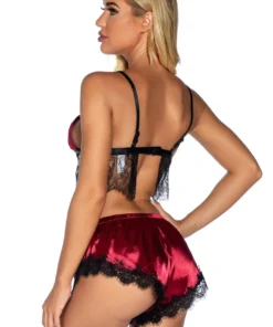 3WISHES Lingerie Satin Desires Bra Set