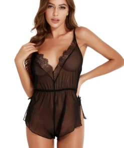 3WISHES Lingerie Sheer Love Romper 8 3WISHES Lingerie Sheer Love Romper