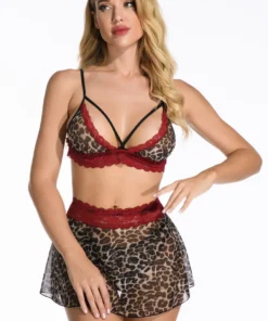 3WISHES Lingerie Wild About You Bra Set