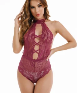 3WISHES High Neck Hottie Teddy Lingerie 15 3WISHES High Neck Hottie Teddy Lingerie