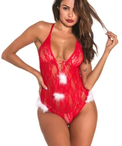 3WISHES Sexiest Elf Teddy Teddy Lingerie