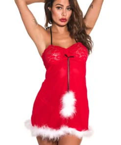 3WISHES Babydoll Lingerie Cropped Christmas Babydoll 9 3WISHES Babydoll Lingerie Cropped Christmas Babydoll