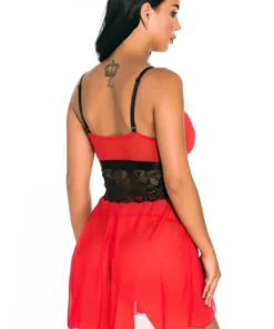 3WISHES Sleigh It Babydoll Lingerie