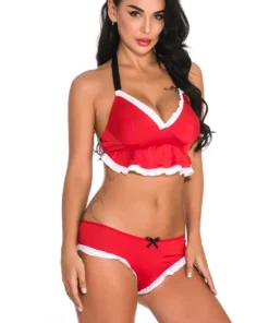 3WISHES Christmas Eve Cutie Set Bra Sets