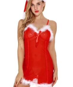 3WISHES Holiday Chemise Set Lingerie 7 3WISHES Holiday Chemise Set Lingerie