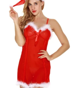 3WISHES Holiday Chemise Set Lingerie 8 3WISHES Holiday Chemise Set Lingerie