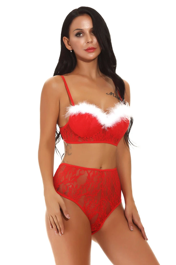 3WISHES Claus' Cutie Bra Set 1 3WISHES Claus' Cutie Bra Set