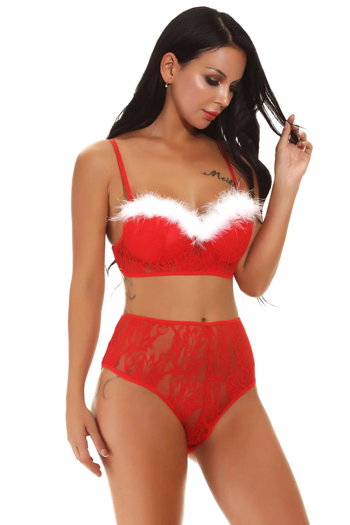 3WISHES Claus' Cutie Bra Set 3 3WISHES Claus' Cutie Bra Set