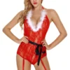 3WISHES Lingerie Holiday Hottie Teddy