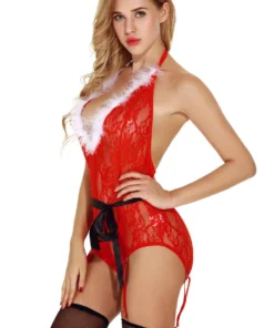 3WISHES Lingerie Holiday Hottie Teddy 7 3WISHES Lingerie Holiday Hottie Teddy