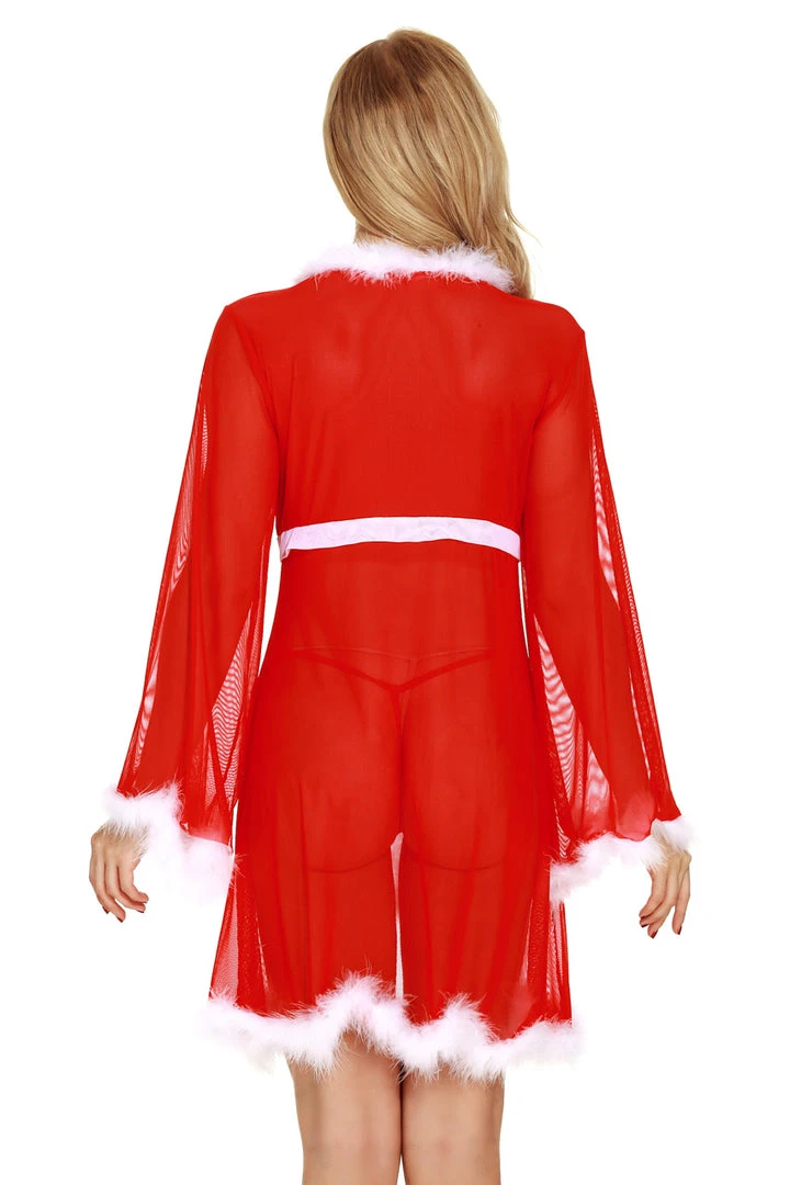 3WISHES Christmas Eve Robe Lingerie 5 3WISHES Christmas Eve Robe Lingerie