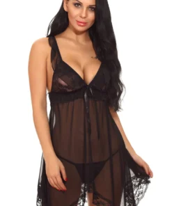 3WISHES Lingerie Ruffled Mesh Babydoll 11 3WISHES Lingerie Ruffled Mesh Babydoll