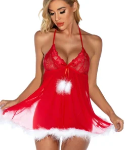 3WISHES Santa's Baby Babydoll Lingerie