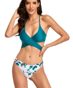 3WISHES Teal Tropics Bikini